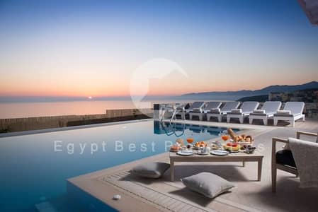 فيلا 4 غرف ماستر في أقوى لوكيشن بـ Silver Sands | صف رابع، إطلالة مفتوحة وخطوات من البحر و 5% مقدم وقسط لحد 9 سنين!!