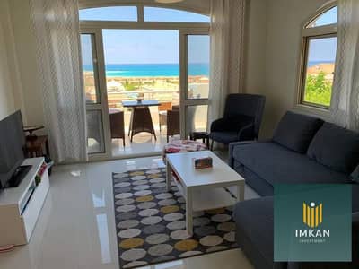 chalet for sale on the beach - with air conditioning and kitchen - installments over 10 years in Telal Sokhna -.