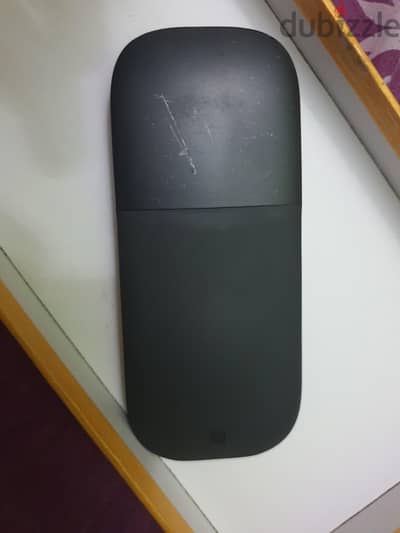 black Microsoft Surface Arc Mouse