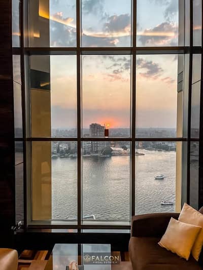 Fully Furnished, Kitchen, Appliances, ACs, VIP Finish, beside Hilton Hotel, Guaranteed Investment, Nile Apartment Maadi Corniche, minutes from Zamalek
