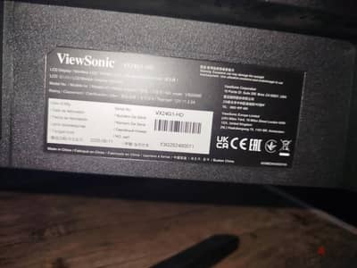 شاشة viewsonic موديل 180VX24G1-HD  هرتز 24 بوصة