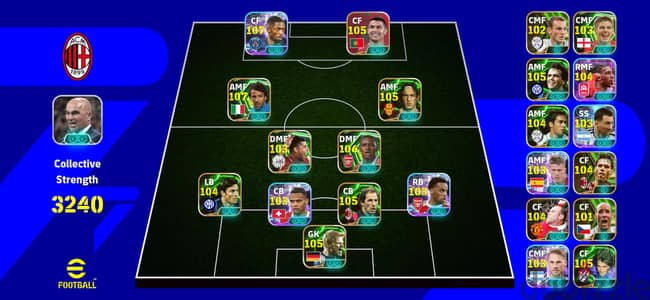 حساب بيس موبايل متكامل دفاع وهجوم  ريت ٣٢٤٣ - حساب efootball