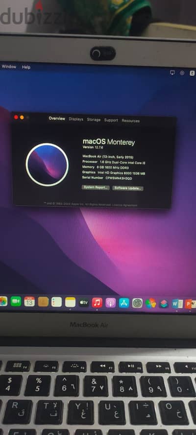 MacBook Air 13-inch Early 2015 – i5 / 8GB RAM / 512GB SSD