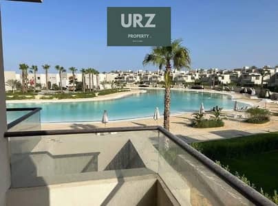 Join now and own a two-bedroom chalet first row on Crystal Lagoon next to Modon and Sea Shore Hyde Park Almaza Bay