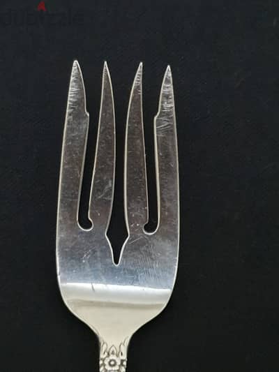 colonical american set of 4 forks solid sterling silver
