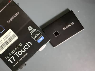 Samsung Portable T7 Touch 1TB Ssd هارد سماسونج بصمة كالجديد