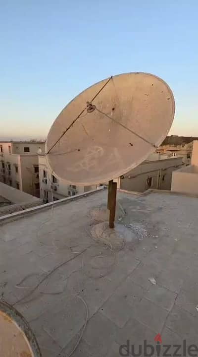طبق دش 240 كامل  بالموتور والبوزيشينر