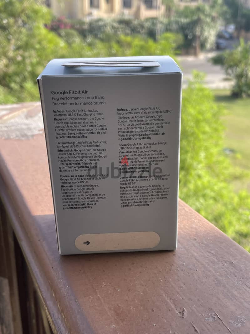 White Fitbit Air 1