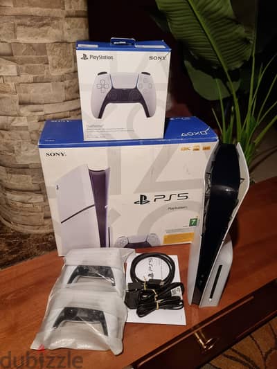 Ps5 Slim CD 1TB لسه في الضمان