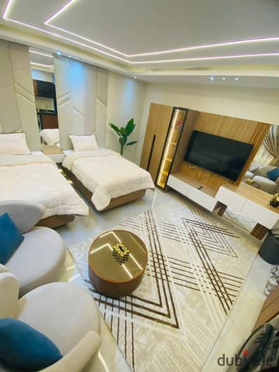 Luxury VIP Studio for Daily, Weekly & Monthly Rent | First Occupancy | Brand-New Building | Ultra Super Lux | Main Abbas El Akkad Street | Nasr City |