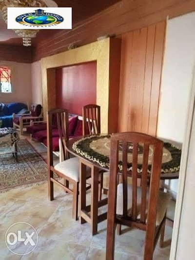 Furnished apartment for rent in Zahraa El Maadi, just steps from El Khamsin Street and El Khamsin Mall. A prime and upscale location close to all services, restaurants, and brands, and five minutes to Carrefour and El Saada Street. Composed of two bedrooms, two bathrooms, a kitchen, and a reception. First-floor with elevator, air-conditioned, natural gas, and an intercom.