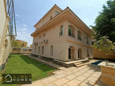 Detached villa with swimming pool and elevator for rent in Al Rehab Hills