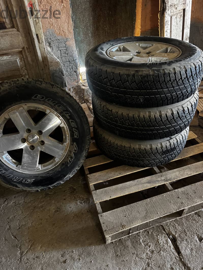 5 tires 255/70/18 1