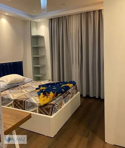 A furnished 130 sqm apartment for rent in North Lotus, Fifth Settlement, close to main roads.