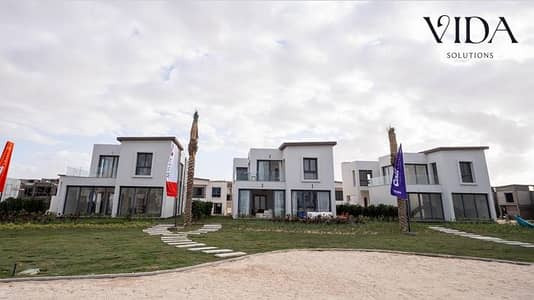 Own a 114 sqm Lagoon-View Chalet at Cali Coast, North Coast. 5% down payment and installments up to 6 years. Prime investment opportunity.