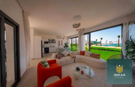 Chalet for sale at a special price with a 9-year installment plan; ultra-super-lux finishing, located in the Bungalows resort on the North Coast (at K