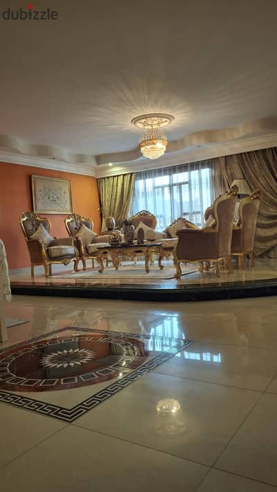 Apartment for sale in Al Rehab, 252 sq m, prime location near services, garden view.