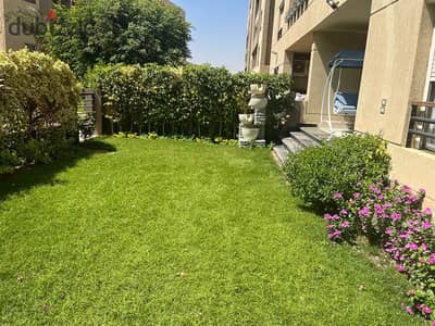 180m² apartment for sale in The Square Compound | Ground floor with a 250m² garden | Super Lux finishing | 3 master bedrooms