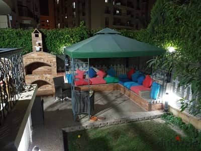 Ground floor apartment with garden for sale in Al Rehab, prime location near services, super lux finishing Ground floor apartment with garden for sale in Al Rehab, prime location near services, super lux finishing