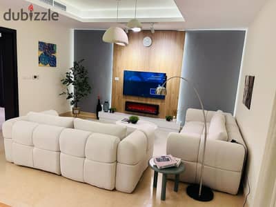 Furnished apartment for rent in Cairo Festival City, first residence, prime location, modern furnishings