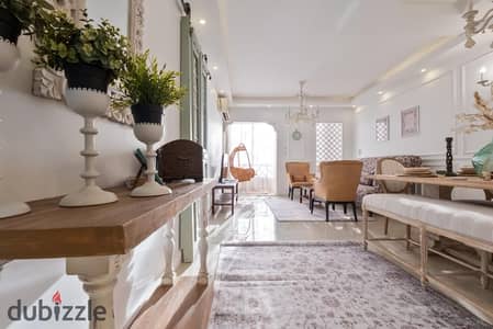 Apartment for sale in Al Rehab City, 127 sq m, ultra-super-lux finishing, prime location, fully furnished.