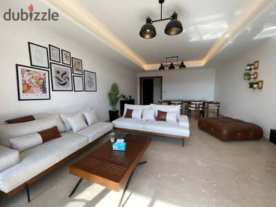 Furnished apartment for rent in Cairo Festival, 233 sqm, hotel furniture