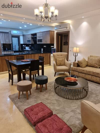 Furnished apartment for rent in Lake View Residence Compound, prime location, modern furniture