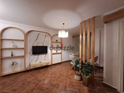 Furnished apartment for sale in Al Rehab City, ground floor with private garden, prime location Near services