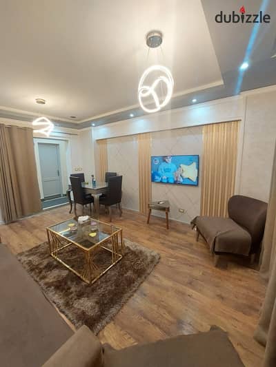Furnished apartment for rent in Al Rehab, high-end finishes, near Avenue Mall, 92 square meters