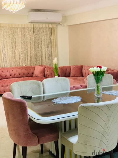 Furnished apartment for rent in Al Rehab City, Near services, super lux finishing