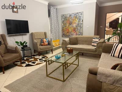 Furnished apartment for rent in Al Rehab, prime location opposite the old market and the medical center.