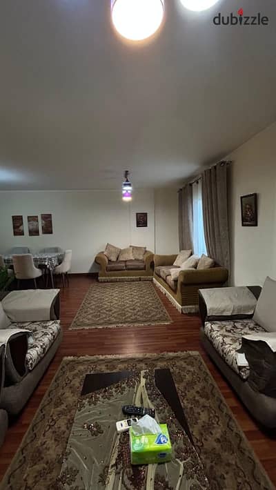 Furnished apartment for rent in Al Rehab, prime location near services, super lux finishing