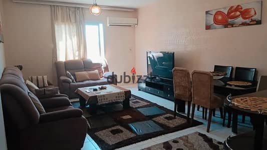 Furnished apartment for rent in Al Rehab, prime location near the food court and services.