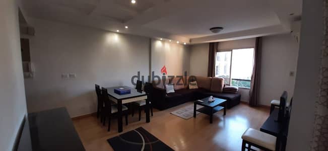 Furnished apartment for rent in Al Rehab, prime location near services