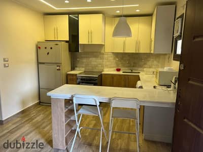 Furnished studio for rent in Al-Rehab - ground floor with garden - Prime location near services