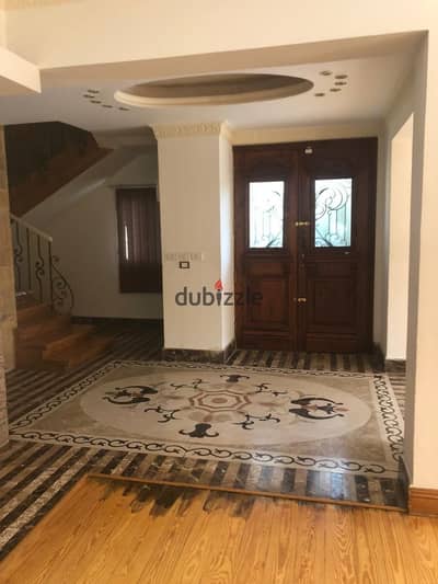 Villa for rent in Al Rehab, model D1, with kitchen and air conditioning, prime location.