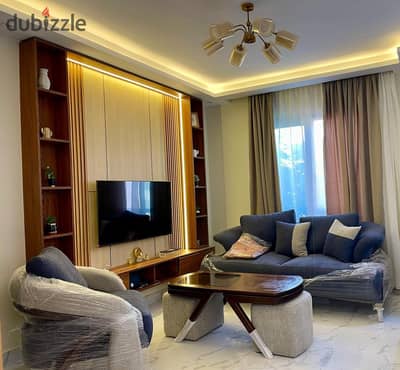 Furnished apartment 105 for rent in Al Rehab City. Hotel-style furnishings. Prime location near services, the old market, and gates 5 and 6.