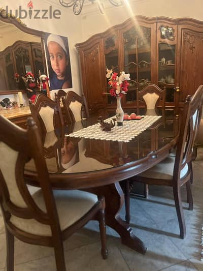 سفره خشب ارو oak wooden dinning table