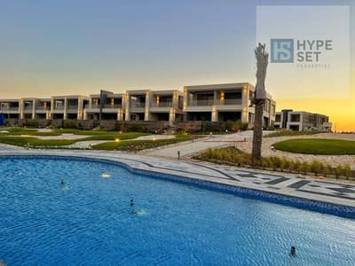 Ready to move chalet with a pool view Payment & the rest over 6 years Located on the Sokhna Road Windmills Village a fully serviced resort