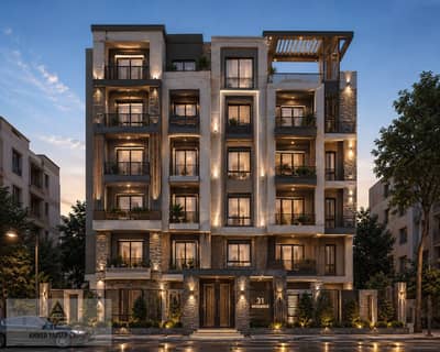 114 sqm apartment for sale in The Novelist Compound, Upper Plateau, Mokattam. Featuring 2 bedrooms and 2 bathrooms, with only 10% down payment and fle