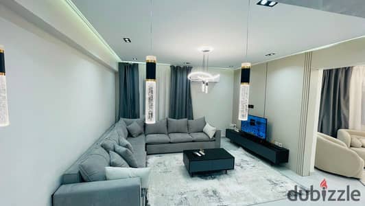 Apartment for rent Degla Maadi fully furnished with modern brand new luxury furniture in a prime location surrounded by top services international schools and main road accesses