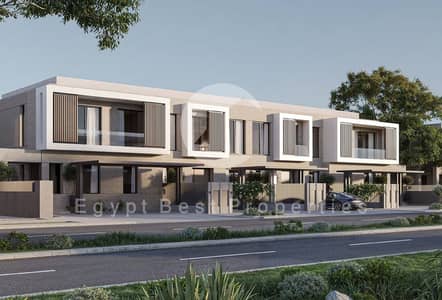 First Row on Lagoon | Own the Most Luxurious 3 Bedroom Townhouse in North Coast | Only 5% Downpayment & Installment up to 8 Years