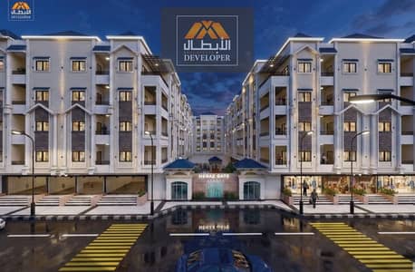 80 sqm, 2BR, pool view, Al-Hegaz Main St. , green contract, fully integrated compound, 48-month installments, 20% cash discount.