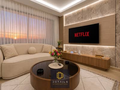 Luxury hotel-style furnished apartment for rent in ZED Towers – Sheikh Zayed, featuring the latest Smart Home technology with full voice control throu
