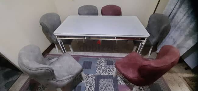 سفرة 6 كراسي + نيش 2 دلفة