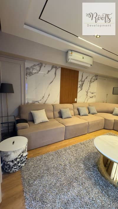For Rent Apartment Fully Furnished with AC/S ,Pool and Landscape View ,in October Plaza, 6th of October