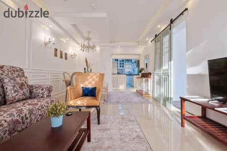 Apartment 127 sqm for sale in Al Rehab, garden view - Ultra Super Lux - Repeated floor with elevator