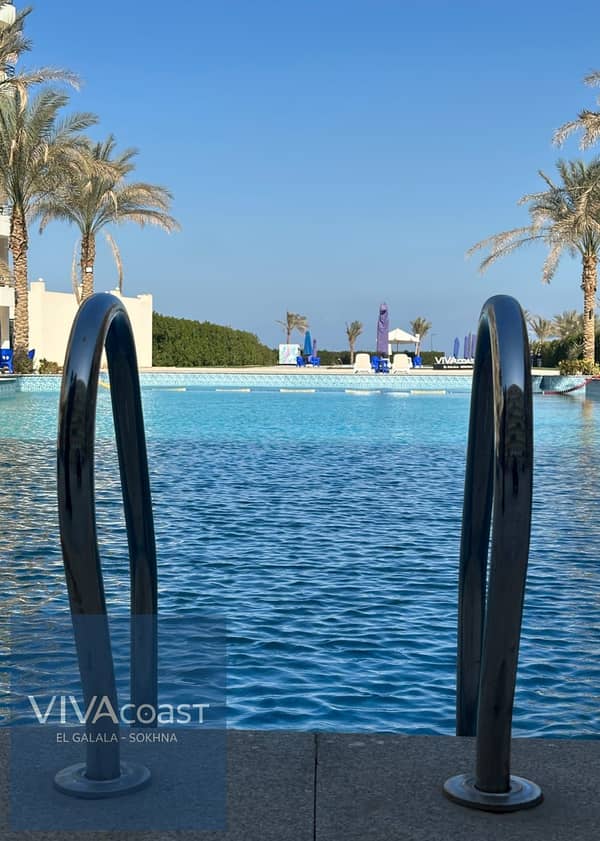 Ready Chalet for Immediate Delivery in Ain Sokhna – 115 SQM – Prime First Row with Full Sea View – Fully Finished – VIVA Coast, El Galala