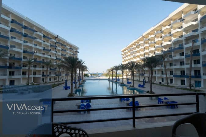 Ready Chalet for Immediate Delivery in Ain Sokhna – 115 SQM – Prime First Row with Full Sea View – Fully Finished – VIVA Coast, El Galala