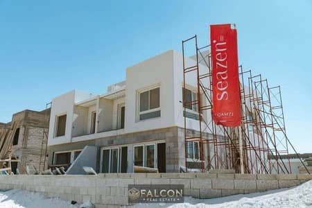 بخصم 24% امتلك شاليه متشطب بالكامل صف اول لاجون و بفيو البحر علي اعلي مصطبه في سيزن راس الحكمه Seazen  سور بسور مع Water Way و لافيستا باي ايست